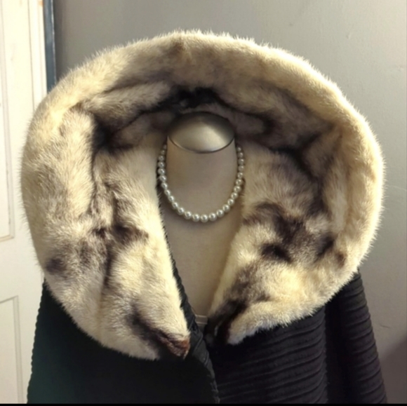 ♥️RARE GORGEOUS MINK JACQUARD COAT❤️ - Picture 2 of 10